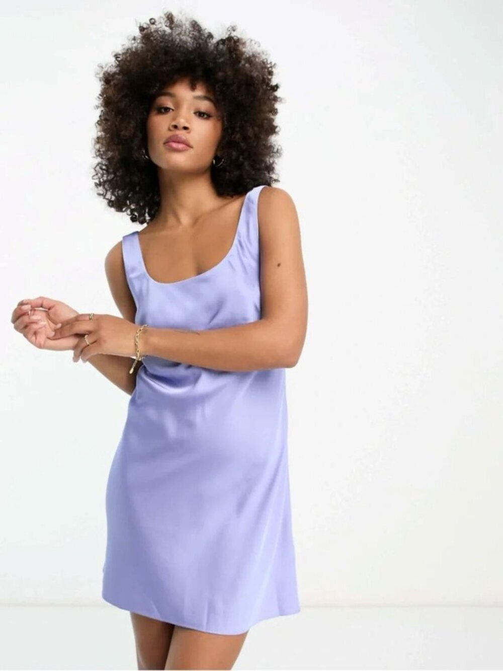 Abercrombie & Fitch Mini Slip Dress - Size XS - Blue